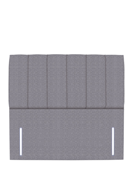 John Lewis Ada Full Depth Upholstered Headboard, King Size, Brushedweave Pewter