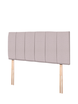 John Lewis Amelia Upholstered Headboard, Double - view 2, Herringbone Oat