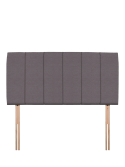 John Lewis Amelia Upholstered Headboard, Double, Velveteen Taupe