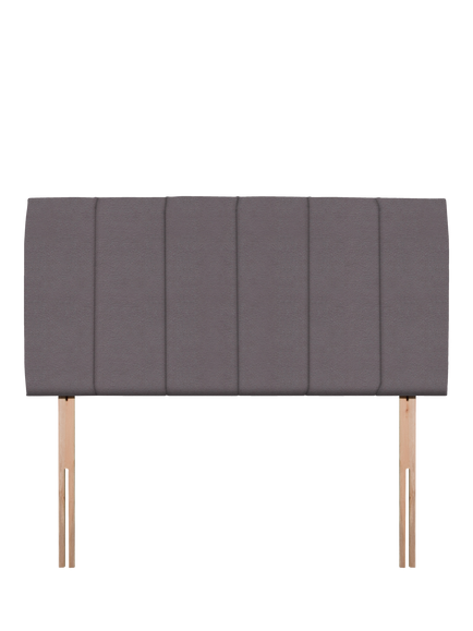John Lewis Amelia Upholstered Headboard, Double, Velveteen Taupe