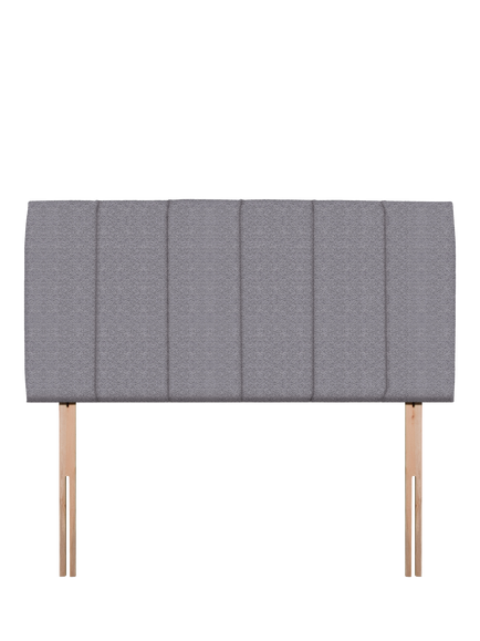 John Lewis Amelia Upholstered Headboard, Double, Brushedweave Pewter