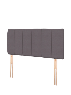 John Lewis Amelia Upholstered Headboard, King Size - view 2, Velveteen Taupe