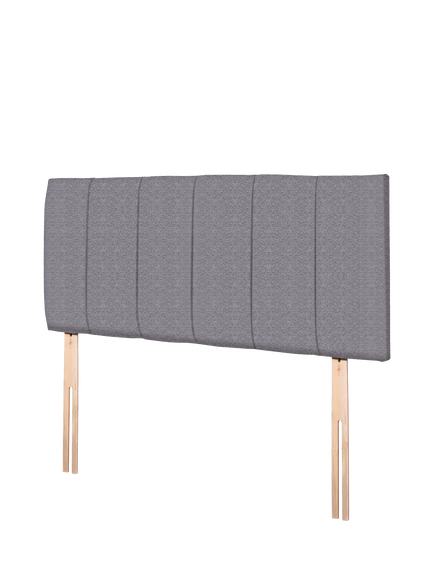 John Lewis Amelia Upholstered Headboard, King Size, Brushedweave Pewter