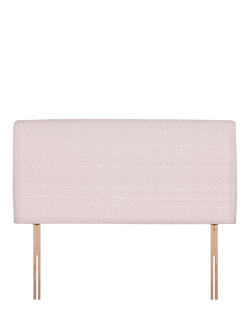 John Lewis Penny Upholstered Headboard, Double, Herringbone Oat