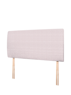 John Lewis Penny Upholstered Headboard, Double - view 2, Herringbone Oat