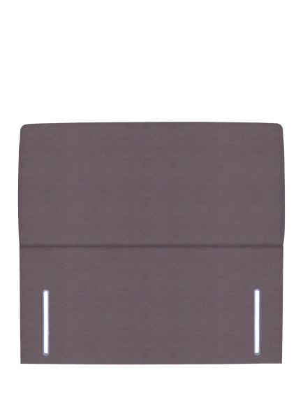 John Lewis Phoebe Full Depth Upholstered Headboard, Double, Velveteen Taupe