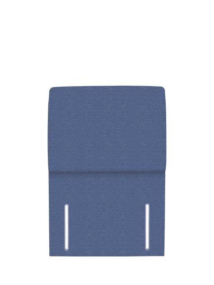 John Lewis Phoebe Full Depth Upholstered Headboard, Single, Brushedweave Denim