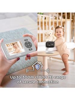 Hubble Nursery Explore 2.8" Video Baby Monitor with Night vision and Digital Zoom - view 2, White