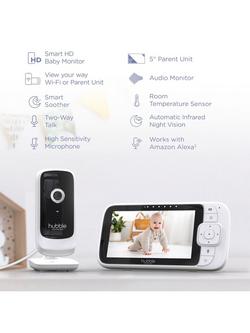 Hubble Connected Nursery Pal 5" Smart Video Baby Monitor - view 2, White