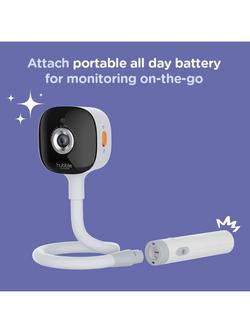 Hubble Connected Go Portable Plus 5'' Smart 2K QHD Video Baby Monitor with Rechargeable Portable Camera - view 2, White