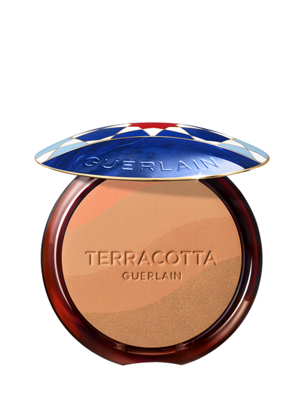 Guerlain Limited Edition Terracotta Golden Dunes Sun-Kissed Natural Healthy Glow Powder, Blue Daklha