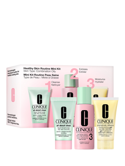 Clinique Healthy Skin Routine Combination/Oily Mini Skincare Gift Set, 