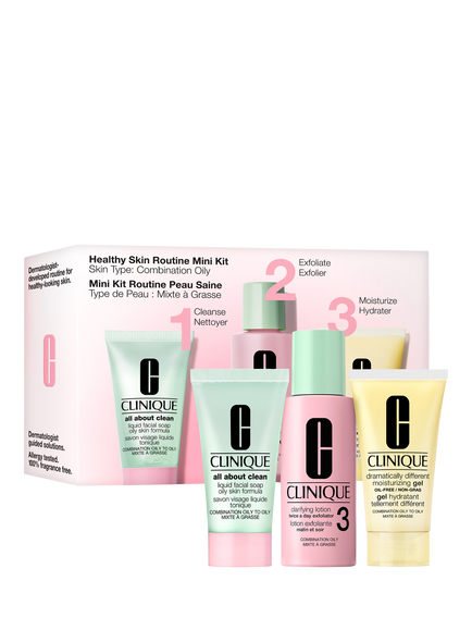 Clinique Healthy Skin Routine Combination/Oily Mini Skincare Gift Set, 