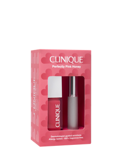 Clinique Limited Edition Almost Lipstick and Pop Lip + Cheek Oil Duo Makeup Gift Set, Nude Honey, 