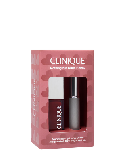 Clinique Limited Edition Almost Lipstick and Pop Lip + Cheek Oil Duo Makeup Gift Set, Nude Honey, 