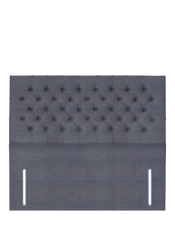 John Lewis Maeve Full Depth Upholstered Headboard, King Size, Herringbone Shadow