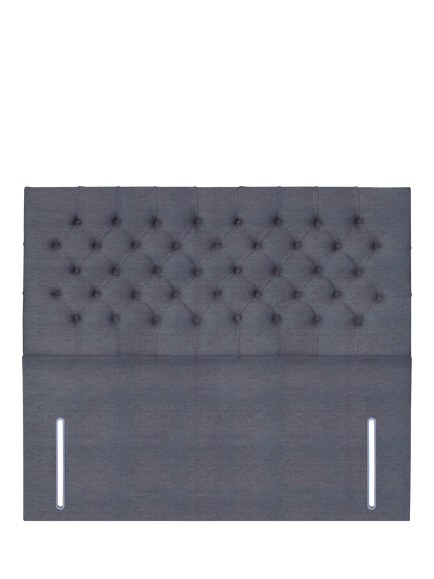 John Lewis Maeve Full Depth Upholstered Headboard, King Size, Herringbone Shadow