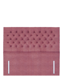John Lewis Maeve Full Depth Upholstered Headboard, King Size, Herringbone Rose