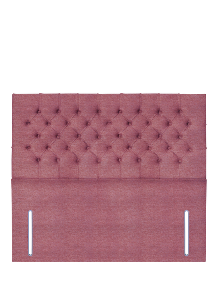 John Lewis Maeve Full Depth Upholstered Headboard, King Size, Herringbone Rose