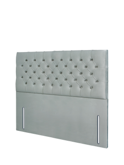 John Lewis Maeve Full Depth Upholstered Headboard, King Size - view 2, Velveteen Sage