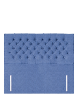 John Lewis Maeve Full Depth Upholstered Headboard, King Size, Brushedweave Denim