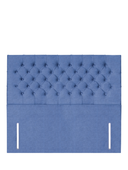 John Lewis Maeve Full Depth Upholstered Headboard, King Size, Brushedweave Denim