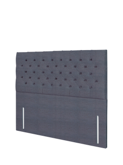 John Lewis Maeve Full Depth Upholstered Headboard, Super King Size - view 2, Herringbone Shadow