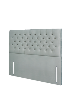 John Lewis Maeve Full Depth Upholstered Headboard, Super King Size - view 2, Velveteen Sage