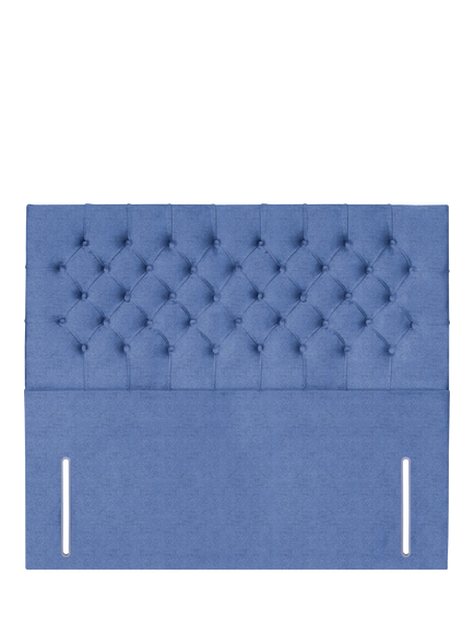 John Lewis Maeve Full Depth Upholstered Headboard, Super King Size, Brushedweave Denim