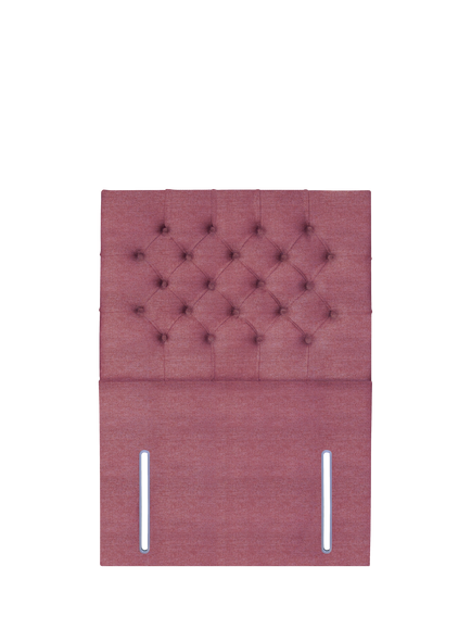 John Lewis Maeve Full Depth Upholstered Headboard, Single, Herringbone Rose