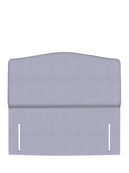 John Lewis Lydia Full Depth Upholstered Headboard, Small Double, Herringbone Grey