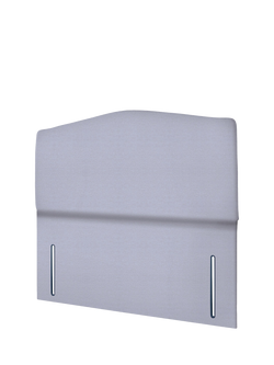 John Lewis Lydia Full Depth Upholstered Headboard, Small Double - view 2, Herringbone Grey