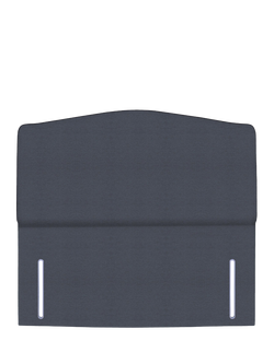 John Lewis Lydia Full Depth Upholstered Headboard, Small Double, Herringbone Shadow