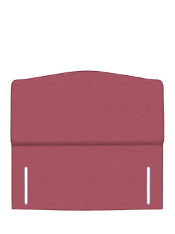 John Lewis Lydia Full Depth Upholstered Headboard, Small Double, Herringbone Rose