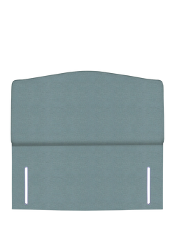 John Lewis Lydia Full Depth Upholstered Headboard, Small Double, Velveteen Sage