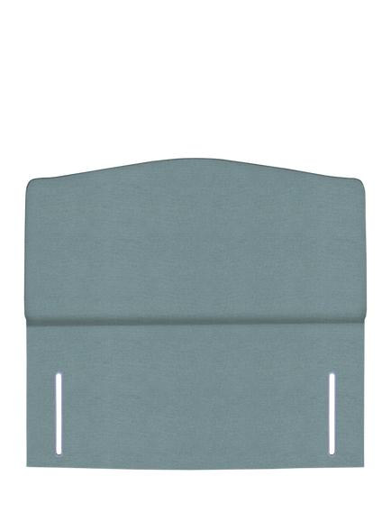 John Lewis Lydia Full Depth Upholstered Headboard, Small Double, Velveteen Sage