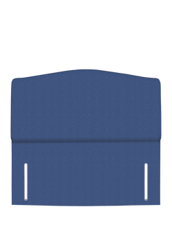 John Lewis Lydia Full Depth Upholstered Headboard, Small Double, Brushedweave Denim