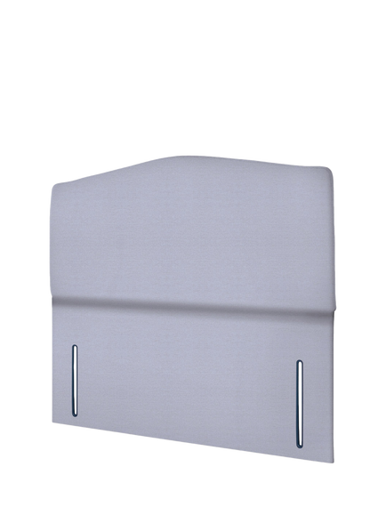 John Lewis Lydia Full Depth Upholstered Headboard, Double - view 2, Herringbone Grey