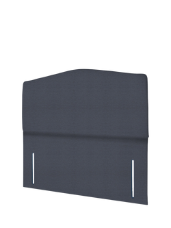 John Lewis Lydia Full Depth Upholstered Headboard, Double - view 2, Herringbone Shadow