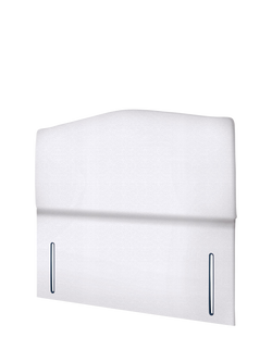 John Lewis Lydia Full Depth Upholstered Headboard, Double - view 2, Brushedweave Silver