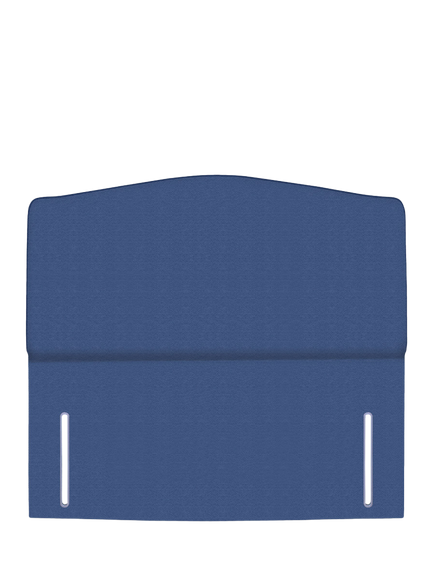John Lewis Lydia Full Depth Upholstered Headboard, Double, Brushedweave Denim