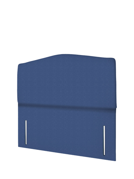 John Lewis Lydia Full Depth Upholstered Headboard, Double - view 2, Brushedweave Denim