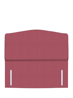 John Lewis Lydia Full Depth Upholstered Headboard, King Size, Herringbone Rose