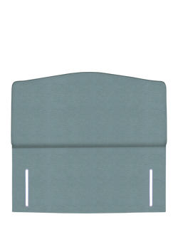 John Lewis Lydia Full Depth Upholstered Headboard, King Size, Velveteen Sage