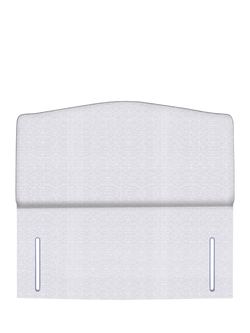 John Lewis Lydia Full Depth Upholstered Headboard, King Size, Brushedweave Silver