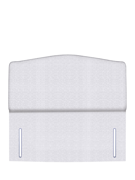 John Lewis Lydia Full Depth Upholstered Headboard, King Size, Brushedweave Silver