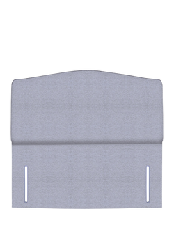 John Lewis Lydia Full Depth Upholstered Headboard, Super King Size, Herringbone Grey