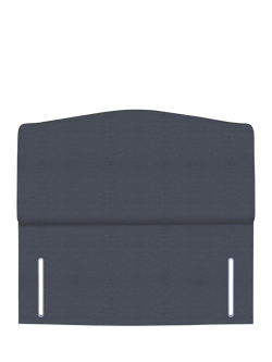 John Lewis Lydia Full Depth Upholstered Headboard, Super King Size, Herringbone Shadow