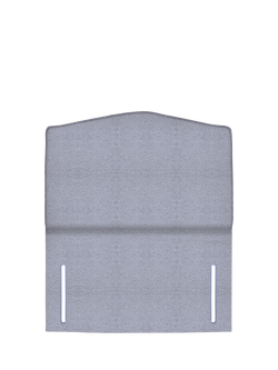 John Lewis Lydia Full Depth Upholstered Headboard, Single, Herringbone Grey