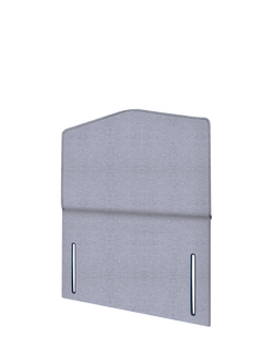 John Lewis Lydia Full Depth Upholstered Headboard, Single - view 2, Herringbone Grey